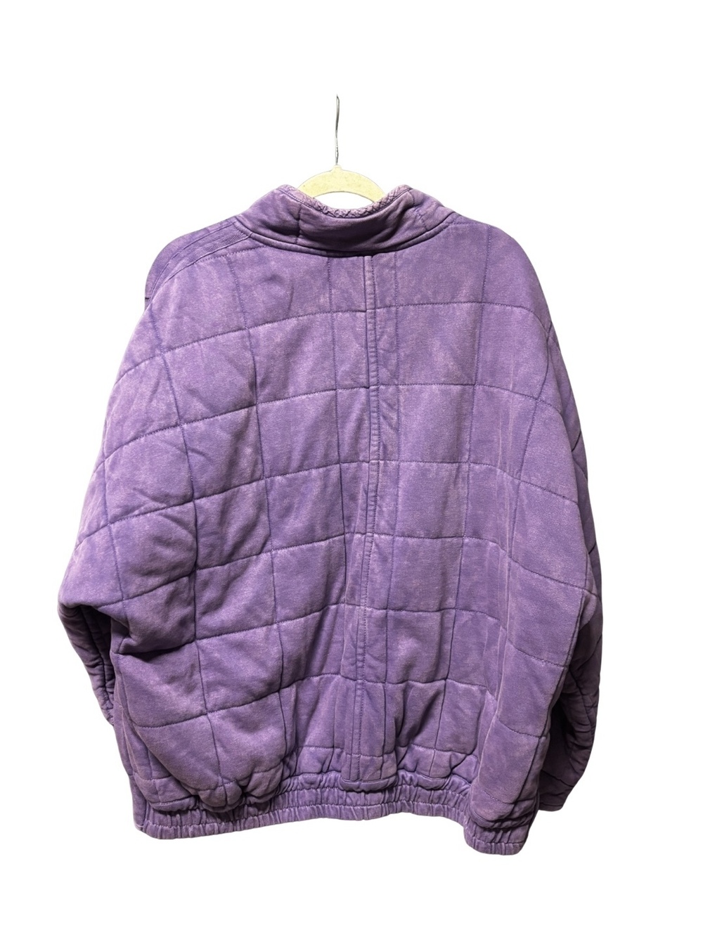 Free People Quilted Dolman Jacket in Moonberry • Size XL - Picture 8 of 8